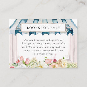 Carte D'accompagnement Flower Garden Baby shower Livres pour bébé
