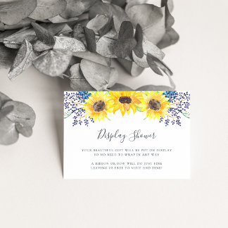 Carte D'accompagnement Flowerfields Affichage Douche