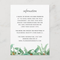 Foliage tropical Informations sur le Mariage flora