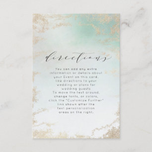 Carte D'accompagnement Fond Abstrait Aqua Ombre avec Parties scintillant 