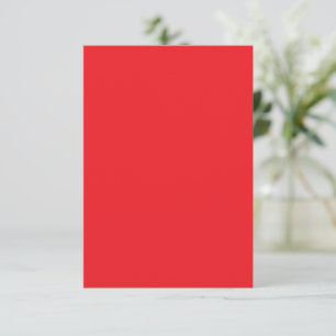 Carte D'accompagnement Fond Rouge Esthétique Design Minimaliste