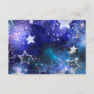 Carte D'accompagnement Fond spatial avec étoiles
