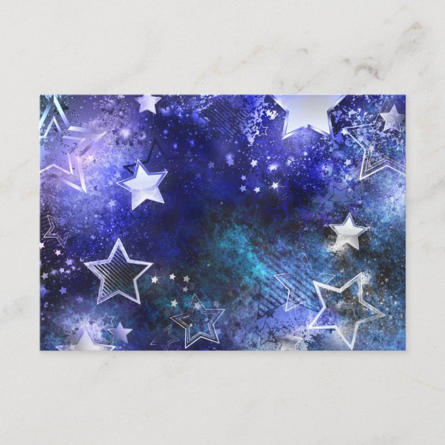 Carte D'accompagnement Fond spatial avec étoiles (Devant)