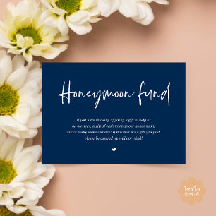 Carte D'accompagnement Fonds de lune de miel mariage