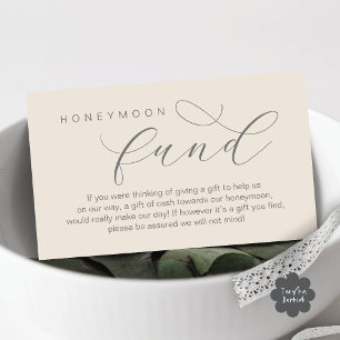 Carte D'accompagnement Fonds de lune de miel mariage, Souhaite, minimalis