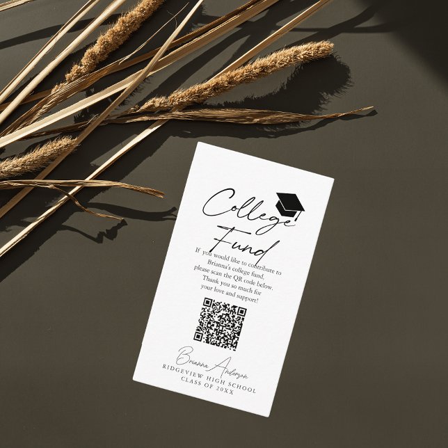 Carte D'accompagnement Fonds du collège de Cap Graduation Script (Créateur téléchargé)