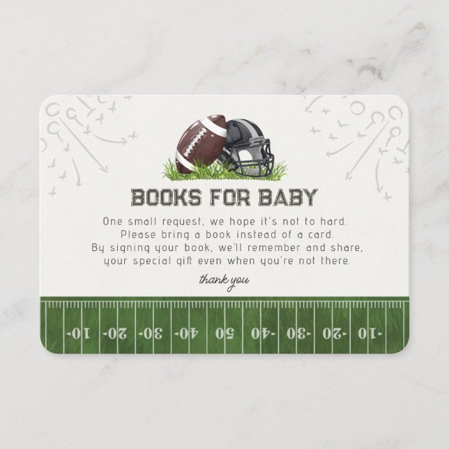 Carte D'accompagnement Football Little All Star Books for Baby Insert (Devant)