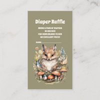 Forest Friends Woodland Baby shower Déchets Raffle
