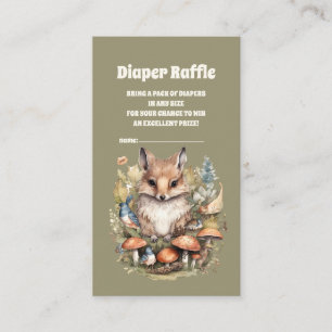Carte D'accompagnement Forest Friends Woodland Baby shower Déchets Raffle