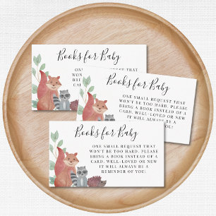 Carte D'accompagnement Forest Woodland Animaux Baby showers Livres Pour B