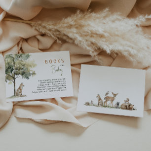 Carte D'accompagnement Forest Woodland Animaux Baby showers Livres Pour B