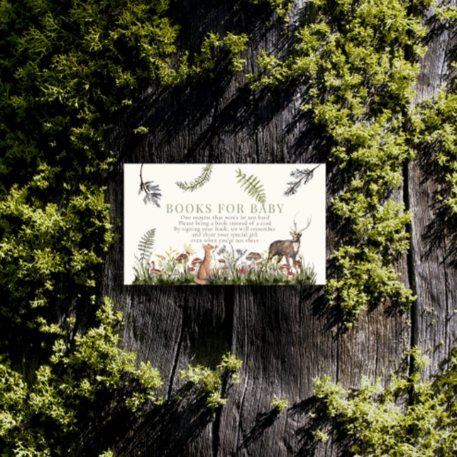 Carte D'accompagnement Forêt enchantée Animaux de bois Livres pour bébé (Créateur téléchargé)