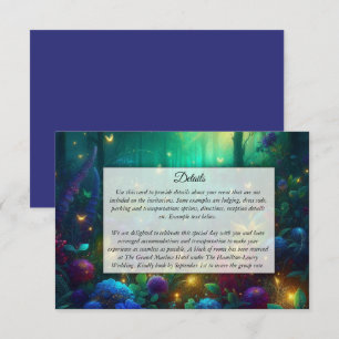 Carte D'accompagnement Forêt enchantée de bijoux radiants