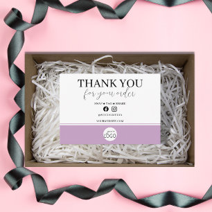 Carte D'accompagnement Forfait Black and White Merci Business Logo En