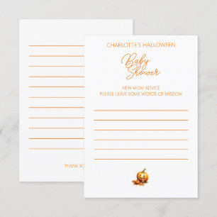 Carte D'accompagnement Formulaire de remplissage des conseils de Baby sho
