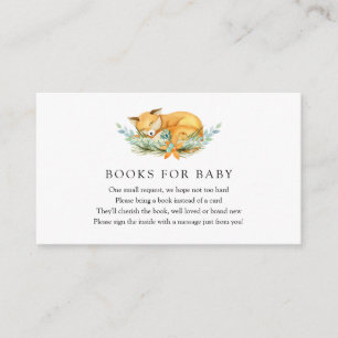 Carte D'accompagnement Fox Books for Baby insert card
