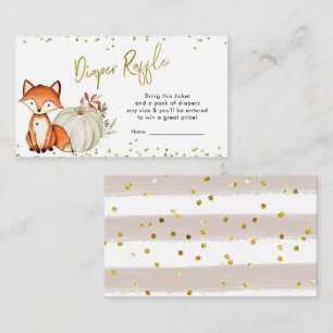 Carte D'accompagnement Fox Oh Boy Fall Citrouille Baby shower  Déchets Ra