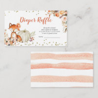 Fox Oh Girl Automne Citrouille Baby shower Déchets