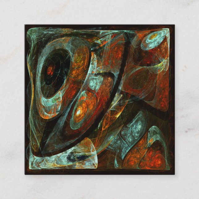 Carte D'accompagnement Fractionner l'art Abstrait (Devant)