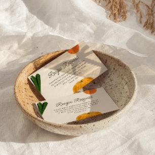 Carte D'accompagnement Fraîche De La Demande De Recette De Fête des marié