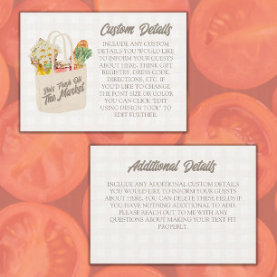 Carte D'accompagnement Fraîche hors du marché Vierge Créez votre propre p