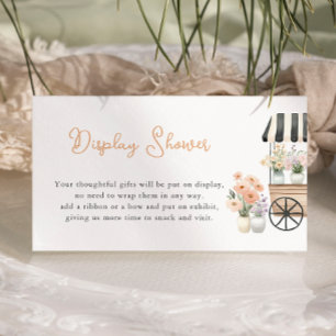 Carte D'accompagnement Fraîchement à l'extérieur du marché douche