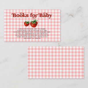 Carte D'accompagnement Fraise Berry Sweet Baby shower Demande de réservat