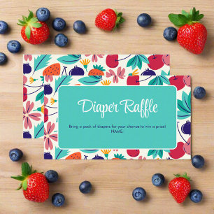 Carte D'accompagnement Fraise bleuet Berry Baby shower doux