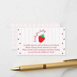 Carte D'accompagnement Fraises Livres Très Doux Pour Bébé