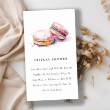 Français Macarons boulangerie Afficher Baby shower