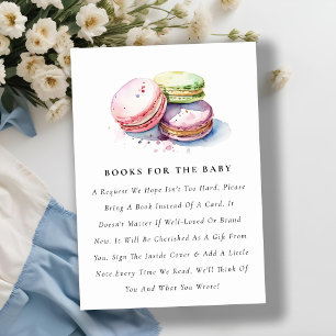 Carte D'accompagnement Français Macarons Boulangerie Livres Pour Baby sho
