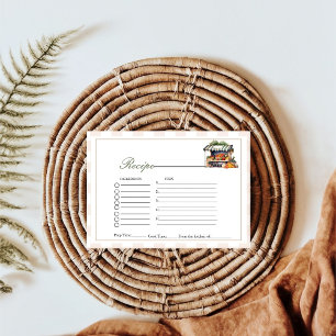 Carte D'accompagnement Fresh Off The Market bridal douche recette demande