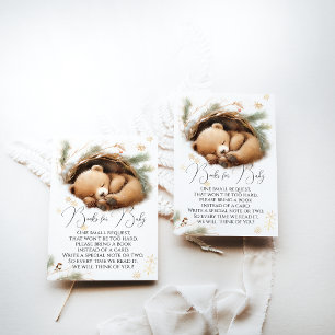 Carte D'accompagnement Froid Hors Bois Ours Bébé Hiver Livres