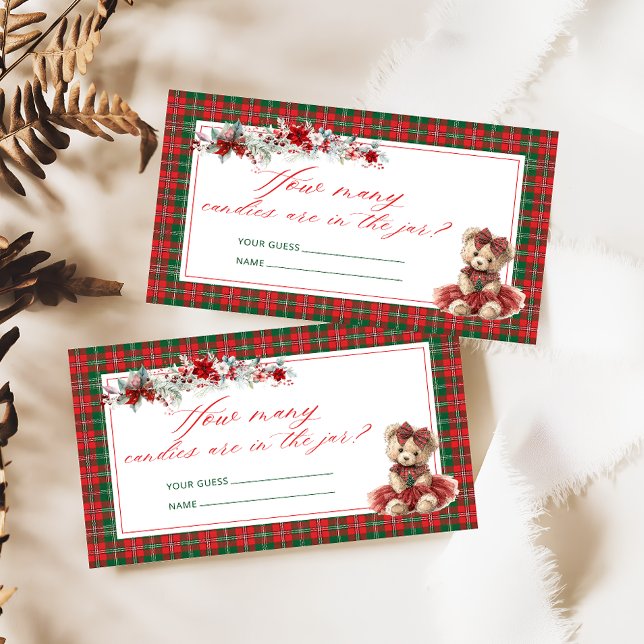 Carte D'accompagnement Froid Hors Teddy Ours Combien de bonbons (Créateur téléchargé)