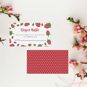 Carte D'accompagnement Fromage Raffle Berry Baby shower sucré fraise