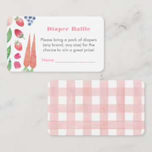 Carte D'accompagnement Fruits Et Légumes Baby shower Déchets Raffin