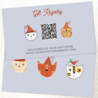 Fun Kitty Chat Baby shower Cadeau Registre des cad