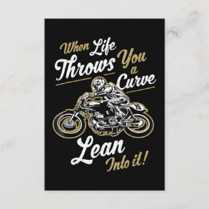 Carte D'accompagnement Funny Biker cite un cadeau de moto sarcastique