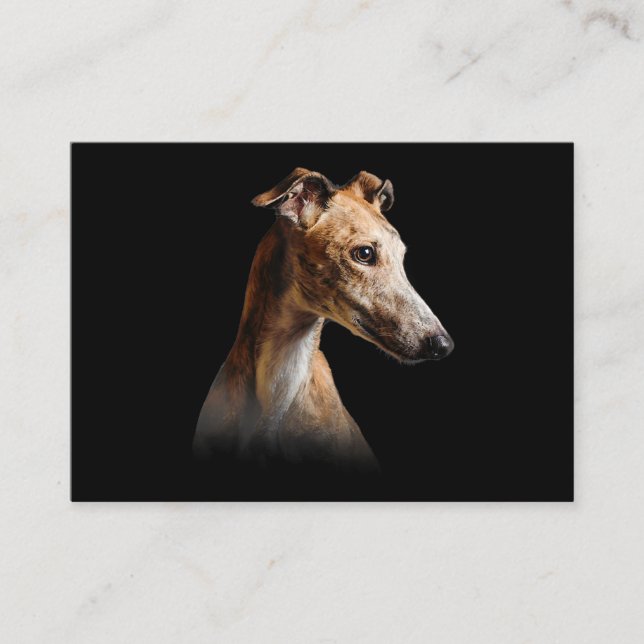 Carte D'accompagnement Funny Greyhound Face Greyhound Smile greyhound (Devant)
