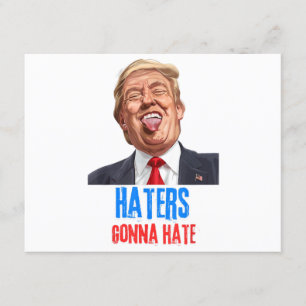 Carte D'accompagnement Funny Haters va détester des citations drôles en d