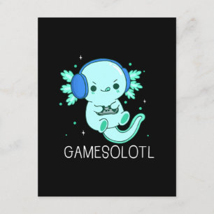 Carte D'accompagnement Gamesolotl Axolotl Gamer