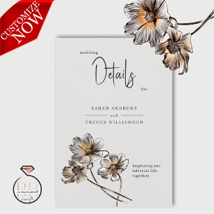 Carte D'accompagnement Gamme Minimale de pavots en terre cuite