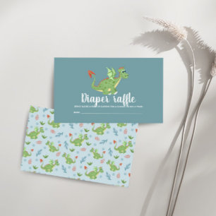 Carte D'accompagnement Garçons Jote Dragon Baby shower Déchets Raffle