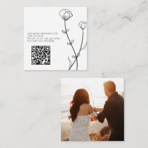 Carte D'accompagnement Garden Bee Photo Code QR
