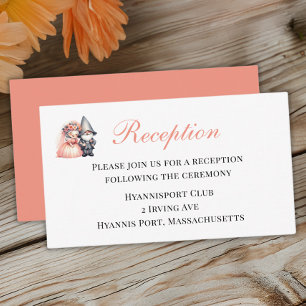 Carte D'accompagnement Garden Gnome Garden Woodland Mariage Réception