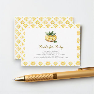 Carte D'accompagnement Gâteau au citron jaune pour bébé Livres pour bébé