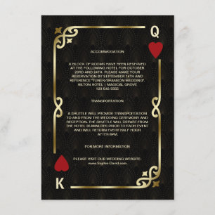 Carte D'accompagnement Gatsby Casino Las Vegas Poker Hébergement