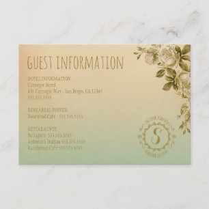 CARTE D'ACCOMPAGNEMENT GC FOREVER IN LOVE INFO CLIENT INFO