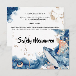 Carte D'accompagnement Gelée de baleines mammifères océaniques Viandes bl