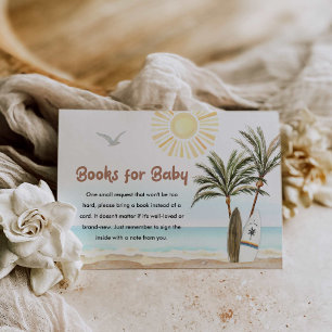 Carte D'accompagnement Genre Neutral Beach Books for Baby